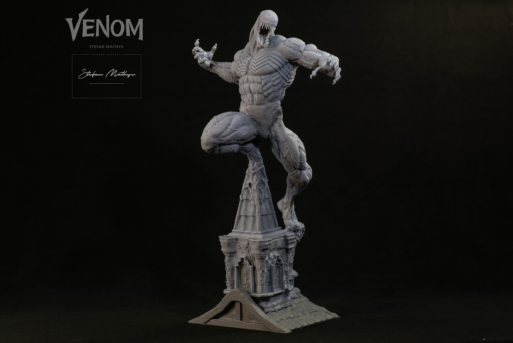 Marvel Venom Statue - 3D Print Model by 3DPrintModel9x