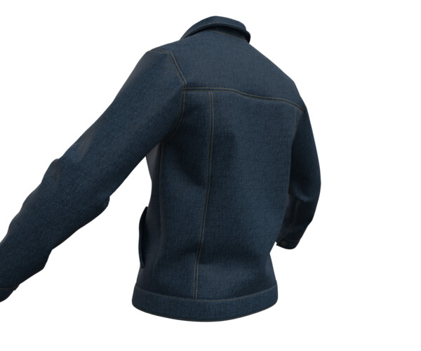 ArtStation - Mens Jeans Jacket (Marvelous Designer / Clo 3D project ...