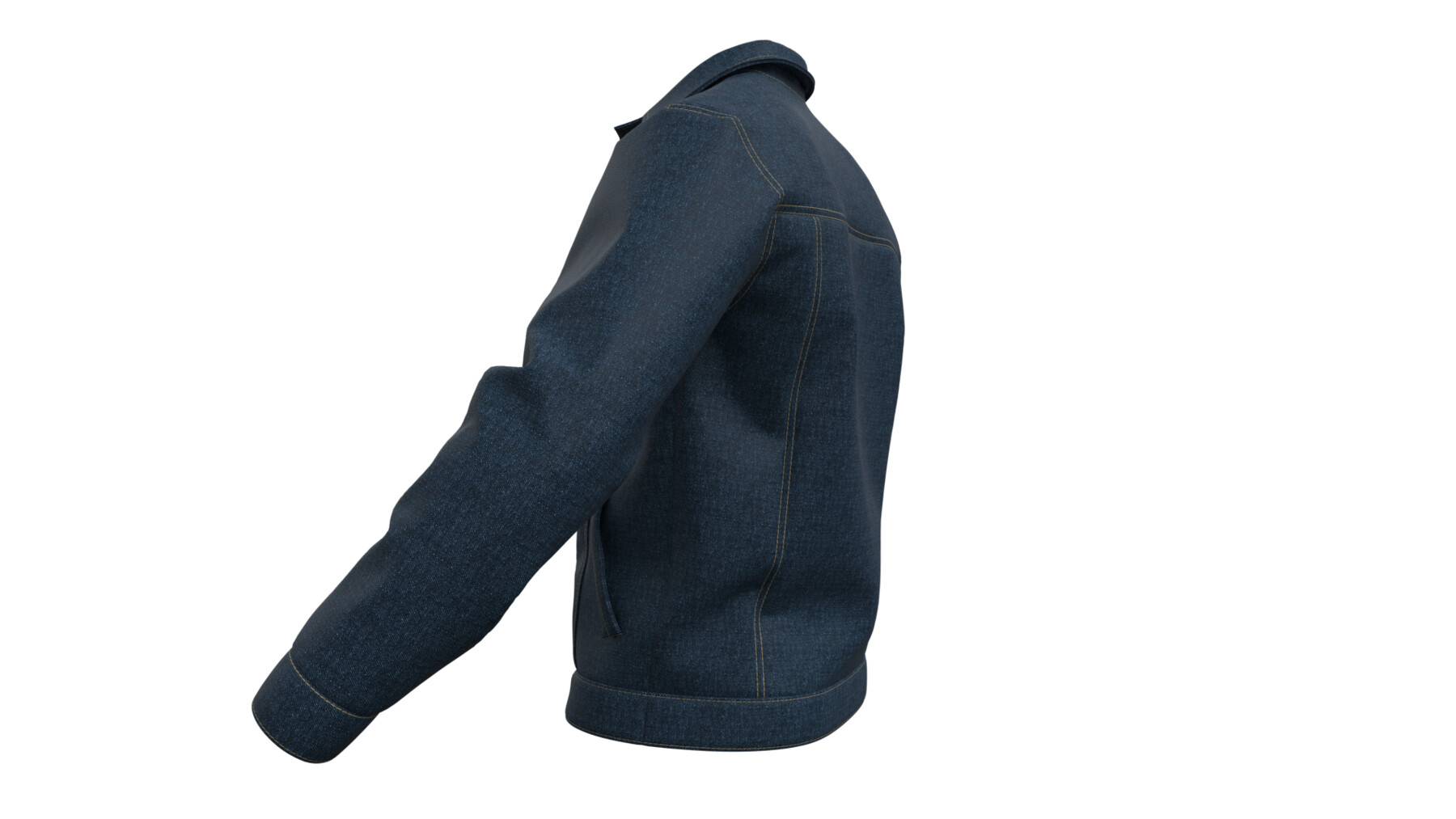 ArtStation - Mens Jeans Jacket (Marvelous Designer / Clo 3D project ...
