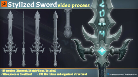 Stylized Sword Video Process