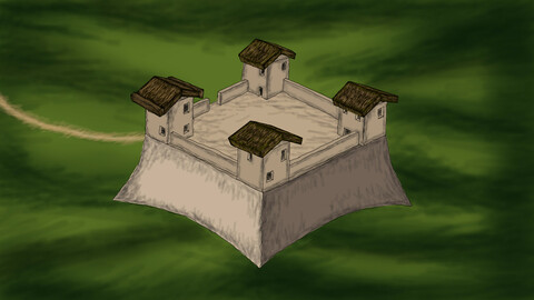 Ancient Stronghold Fortress Haeuser