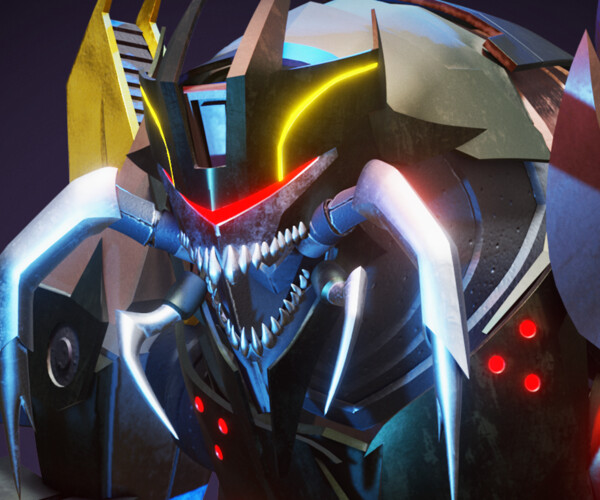 ArtStation Insecticon Transformers Prime 3D Character Rig Game Assets