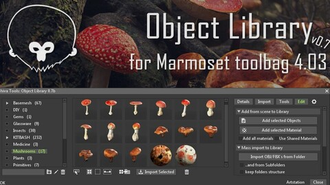 Shiva Tools: Asset Library for Marmoset toolbag 4