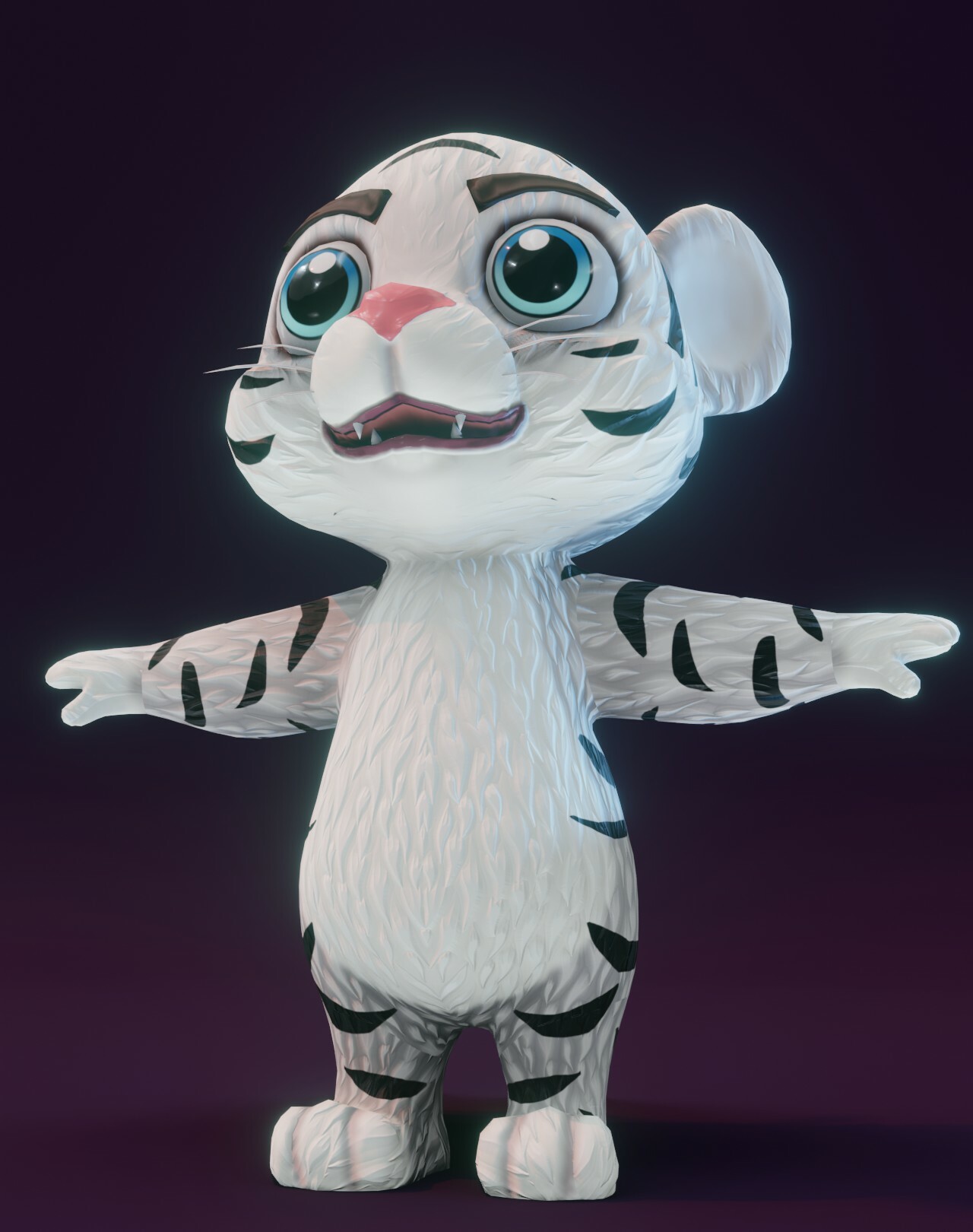 ArtStation - Tiger Animated 3d Model