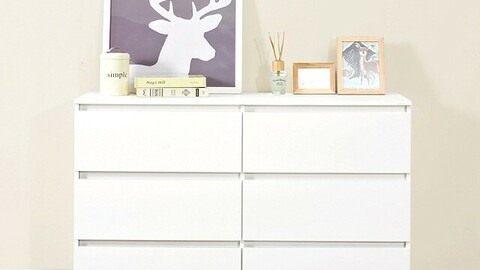 Recipe 3 tier wide chest of drawers