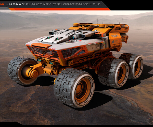 ArtStation - HPEV - Rover / Heavy Planetary Exploration Vehicle | Game ...