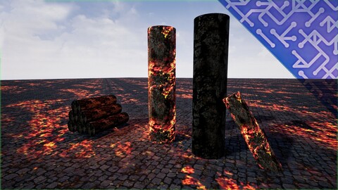 UE 4 : Fire Burning Textures Pack