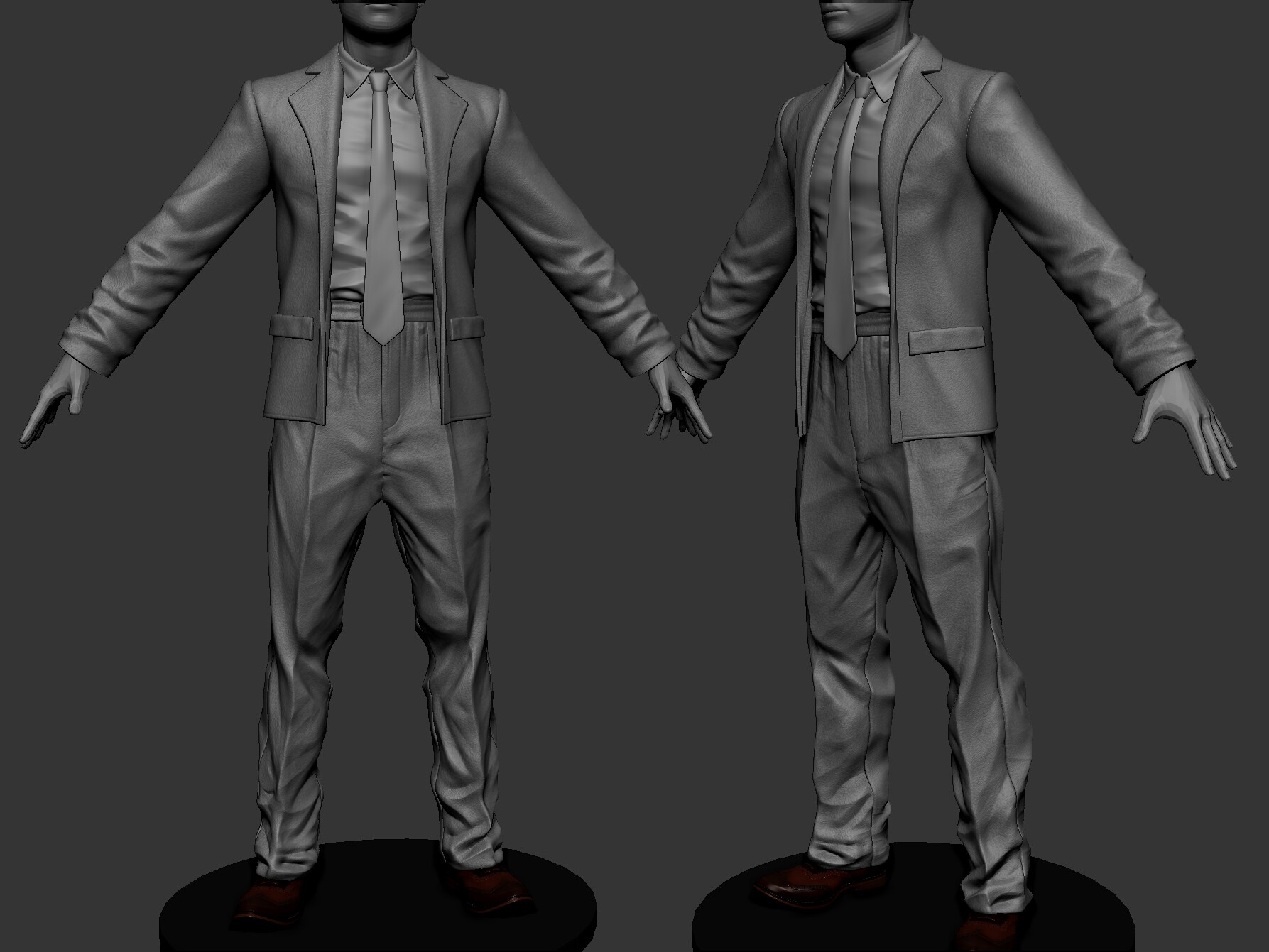 ArtStation Video Tutorial Clean Suit men in zbrush 2021 Tutorials