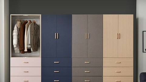 Ieum 3 drawer door wardrobe