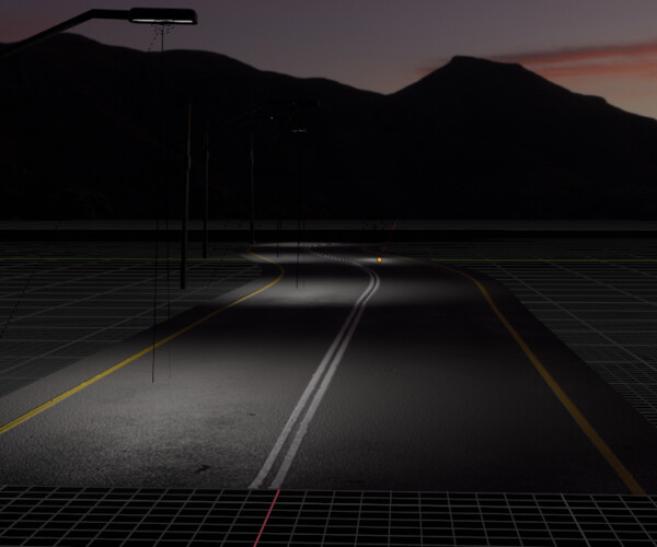 ArtStation REALISTIC ROAD BLENDER MODEL Game Assets