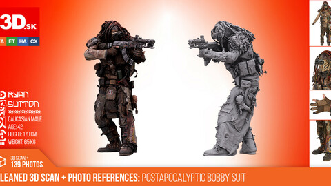 3D Scan & Photo References | Postapo Bobby Suit