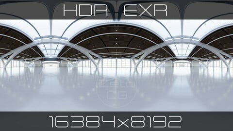 HDRI - Exhibition Hall Interior 2 - 16384x8192