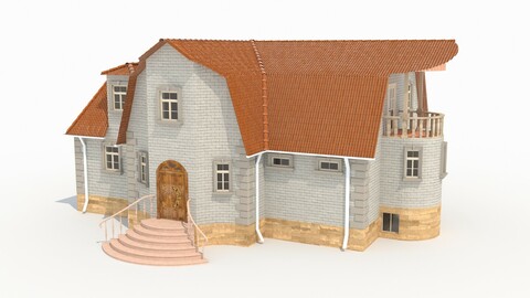 Attic House with Plinth