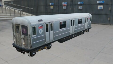 Subway Train - Metro Low-poly 3D model