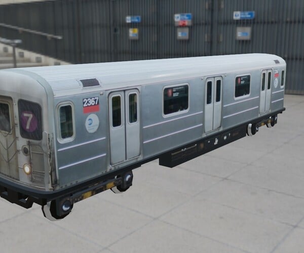 ArtStation - Subway Train - Metro Low-poly 3D model | Game Assets