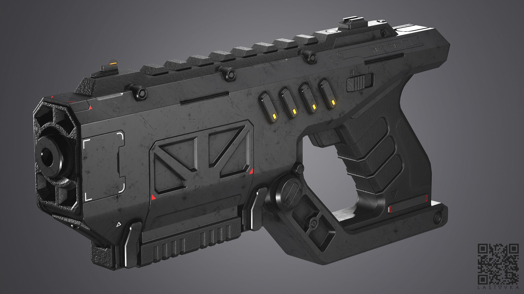 ArtStation - Grom Handgun MK-1 // Game Asset | Game Assets