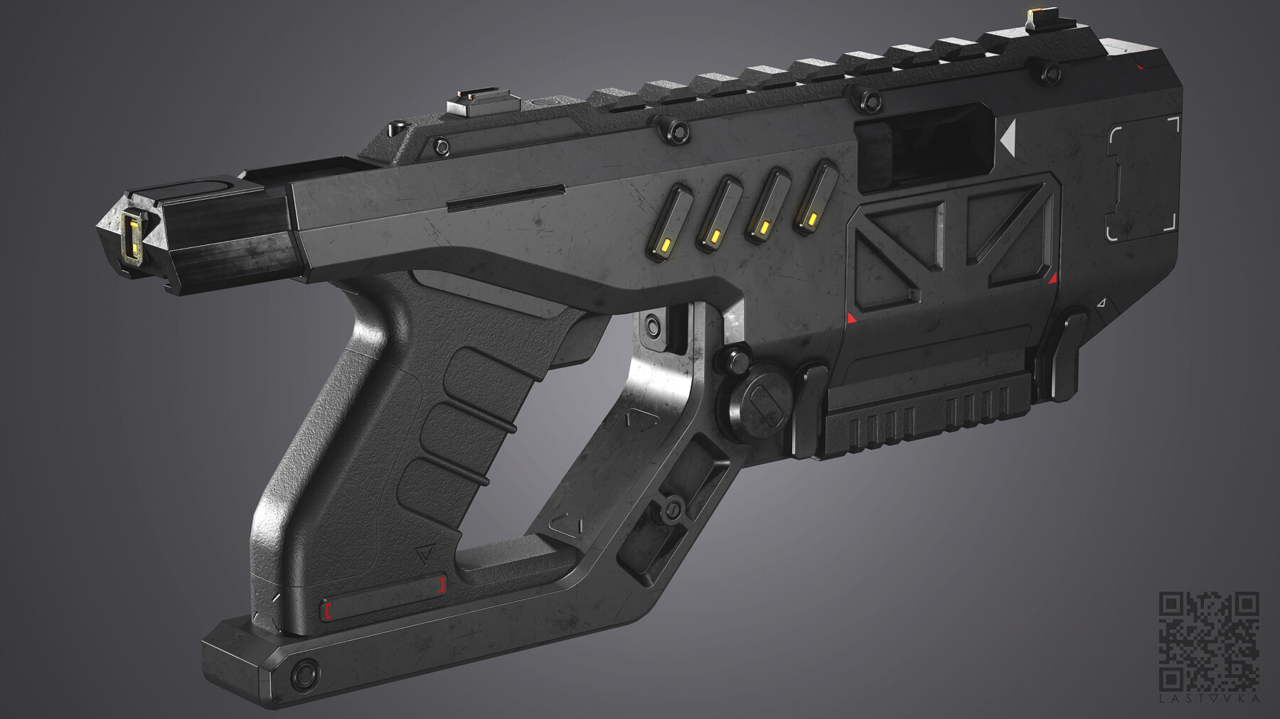 ArtStation - Grom Handgun MK-1 // Game Asset | Game Assets