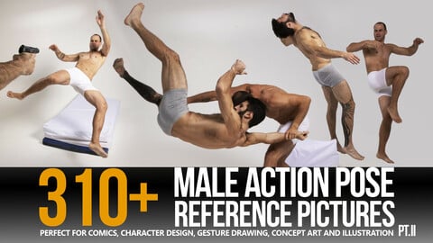 310+ Male Action Pose Reference Pictures (PT.II)