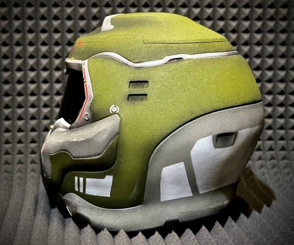 ArtStation Printable Doom eternal helmet airsoft paintball 3D model
