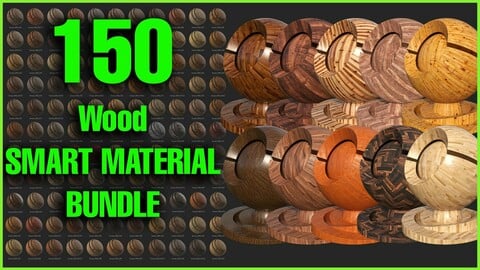 150 Unique Wood Smart Material Bundle