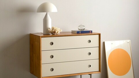 Martin solid wood 3-tier chest of drawers