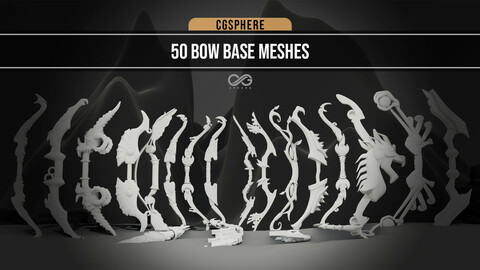 50 Bow Base Meshes