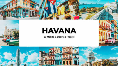 20 Havana LUTs & Lightroom Presets