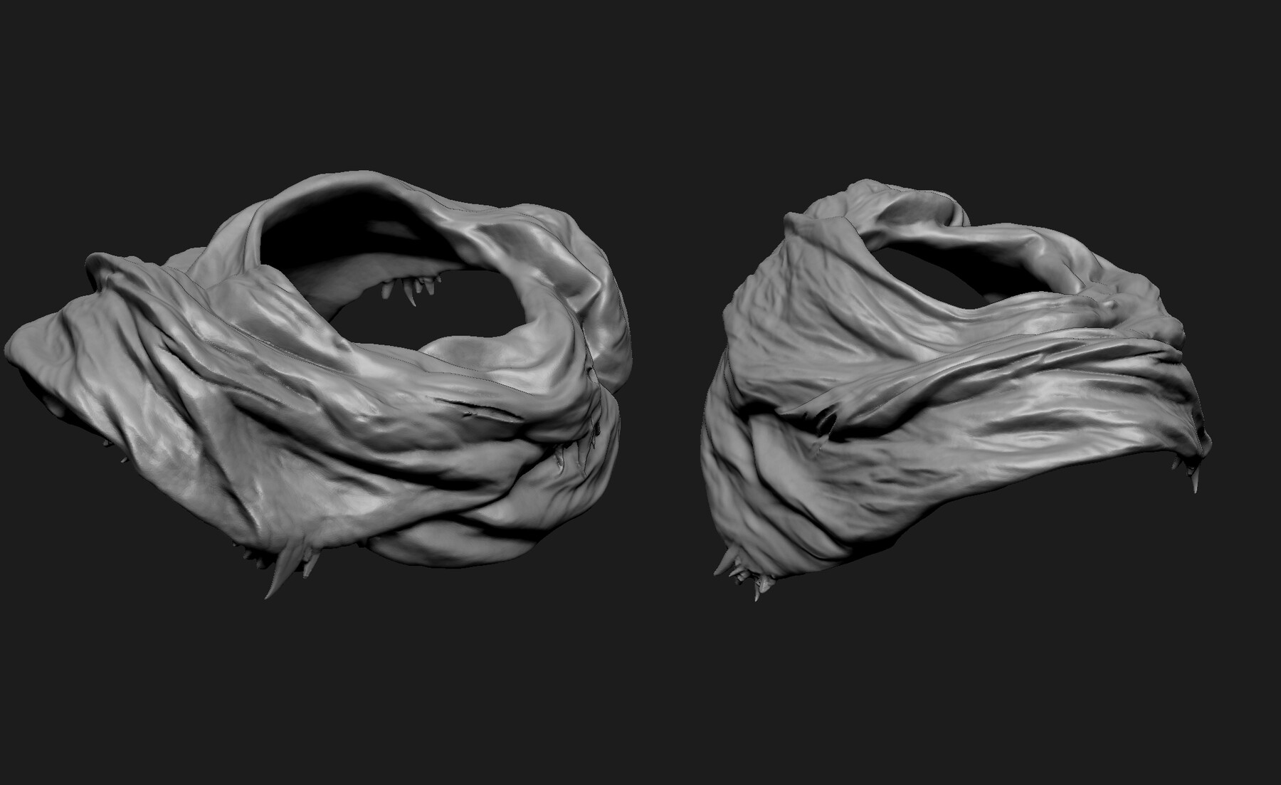 ArtStation - Scarfs for 3d Printable Characters Part 1 | Resources