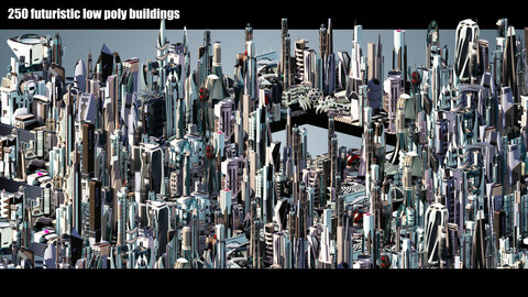 250 Stylized Futuristic Buildings_all volumes_