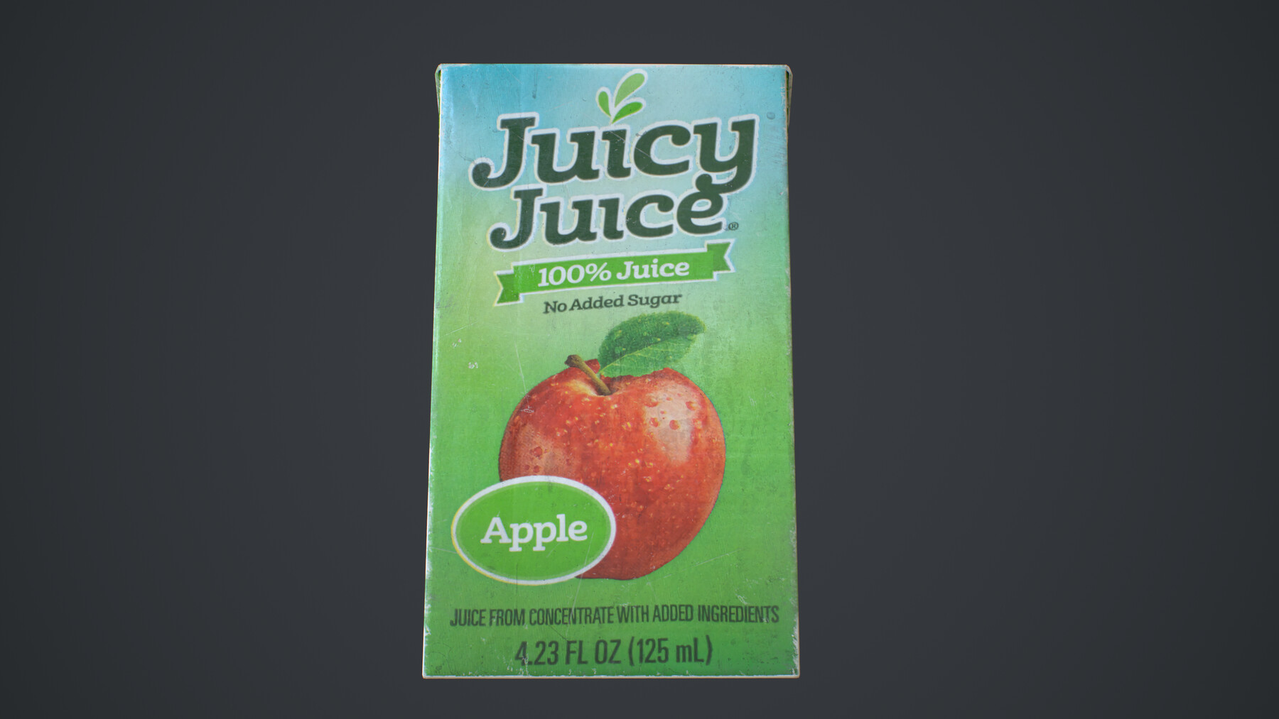 ArtStation - Green Used Juice Box | Game Assets