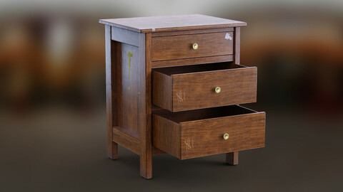 Big Wooden Cabinet and Nightstand