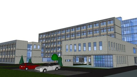 Sketchup City social Building-Hospital -033