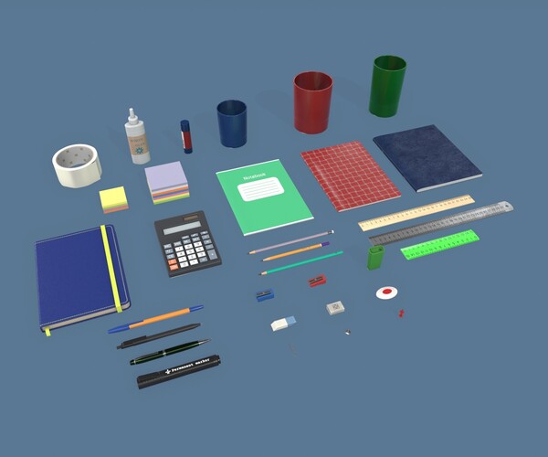 ArtStation Stationery Game Assets