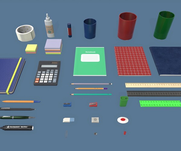 ArtStation Stationery Game Assets