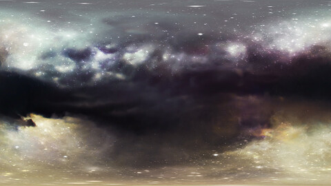 HDRI Panoramic Sky - Equirectangular 360 VR starfield - dreamy sky
