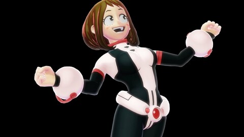 ArtStation - Ochako uraraka Nude | Game Assets