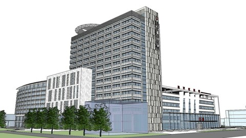 Sketchup City social Building-Hospital -089