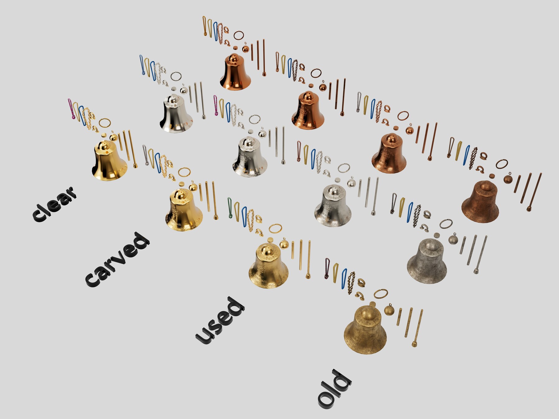 ArtStation Christmas Bell builders Resources