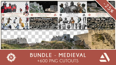 Bundle: PNG Photo Packs - Medieval