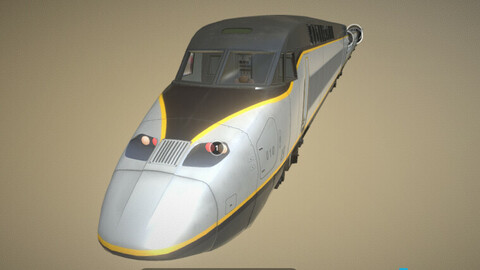 EXPRESS BULLET TRAIN 3d model