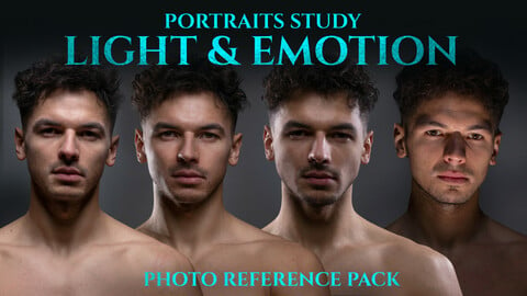 Portraits Study- Light & Emotion- Photo Reference Pack-797 JPEGs