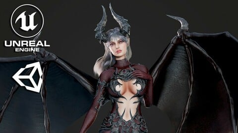 Succubus - Game Ready (Animations Update!)