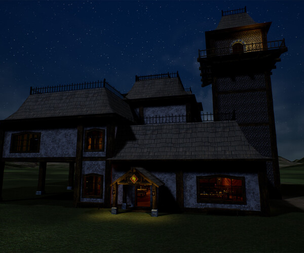 ArtStation - Modular Fantasy Inn | Game Assets
