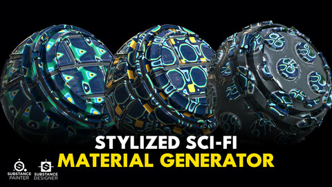 Stylized SciFi Material Generator