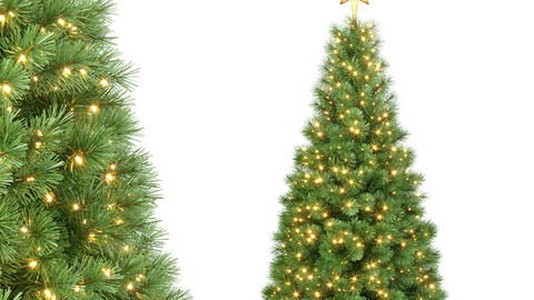 Christmas Tree with Animated Lights - 7 feet