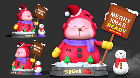 Buu Snowman - Dragon Ball Fanart