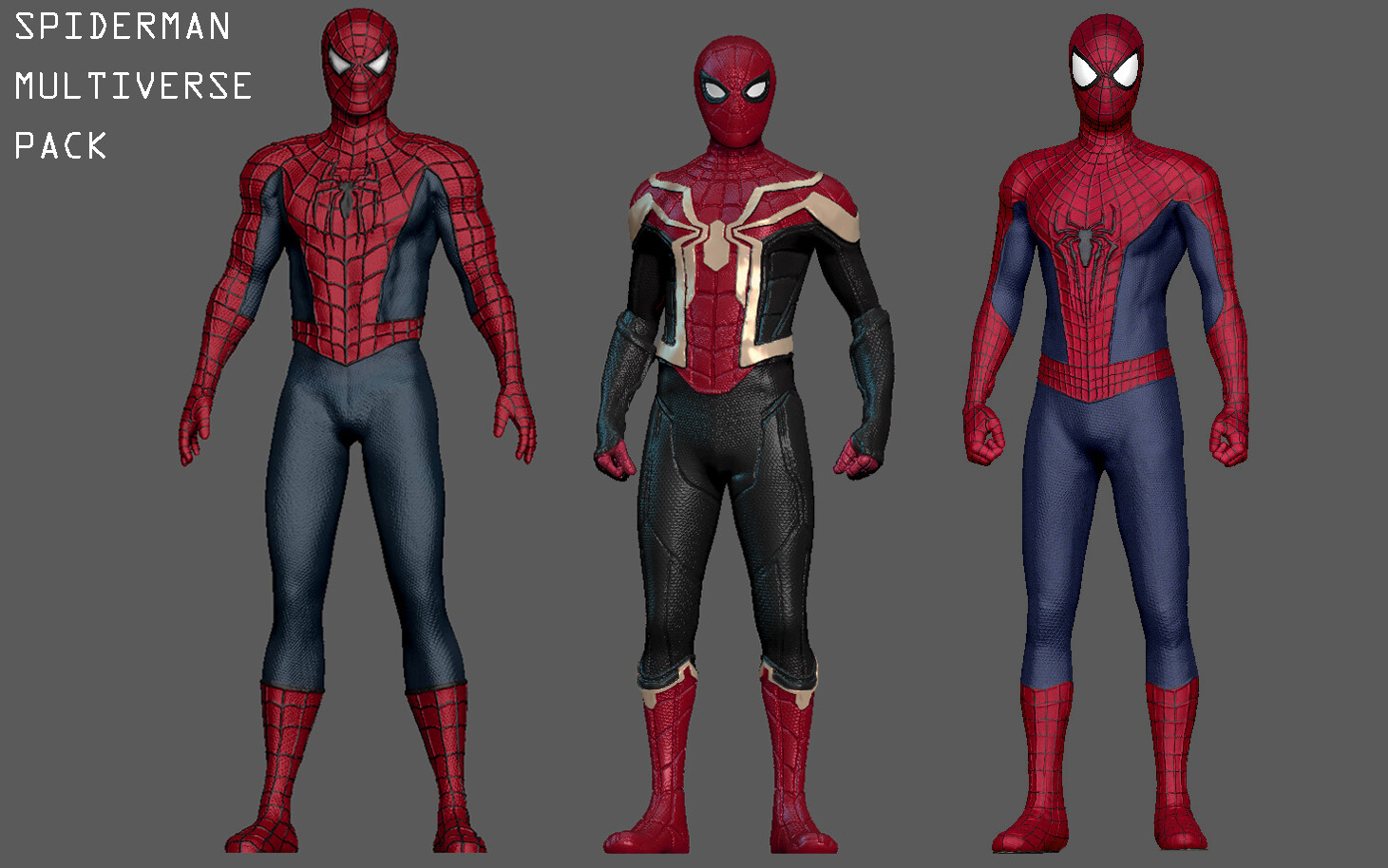 ArtStation - SPIDERMAN NO WAY HOME MULTIVERSE PACK MCU MARVEL 3D PRINT ...