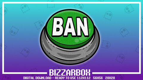 Twitch Emote: Mod Ban Button
