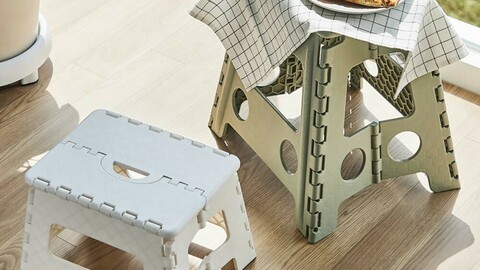 Kitchen one-touch folding stool stand