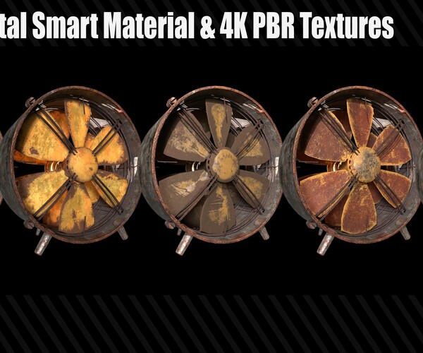 ArtStation - 30 Rust Metal Smart Materials + 4KPBR Textures | Game Assets